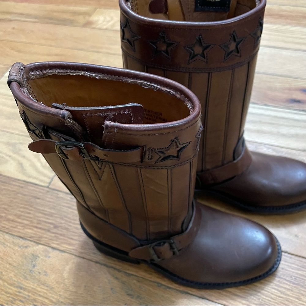 New! Frye Engineer Americana boots